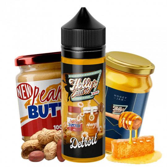 Detroit (Erdnussbutter & Honig) - Holly's Sweet by Knoks | 50 ml "Shortfill 75 ml"