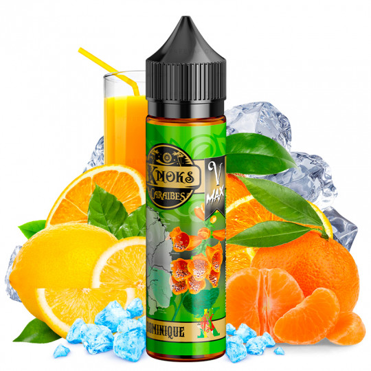 Dominique (Orange, Zitrone, Mandarine & Ice) - Caraïbes by Knoks | 50 ml "Shortfill 70 ml"