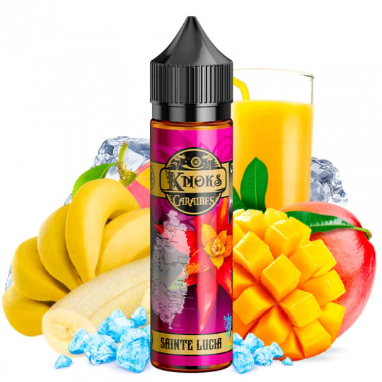 Sainte Lucia (Banane, Mango & Ice) - Caraïbes by Knoks | 50 ml "Shortfill 70 ml"