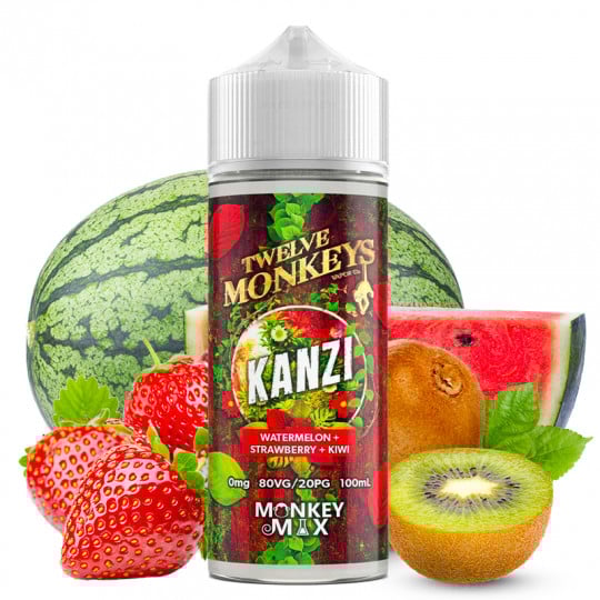 Kanzi - Twelve Monkeys | 100 ml "Shortfill 120 ml" Kanzi - Twelve Monkeys | 100 ml "Shortfill 120 ml"