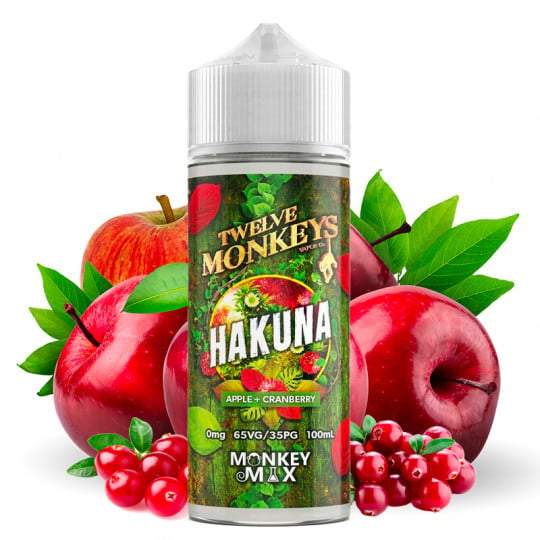 Hakuna (Cranberry & Apfel) - Twelve Monkeys | 100 ml "Shortfill 120 ml"