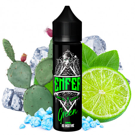 Green (Limette, Kaktus & Ice) - Enfer | 50 ml "Shortfill 60 ml"