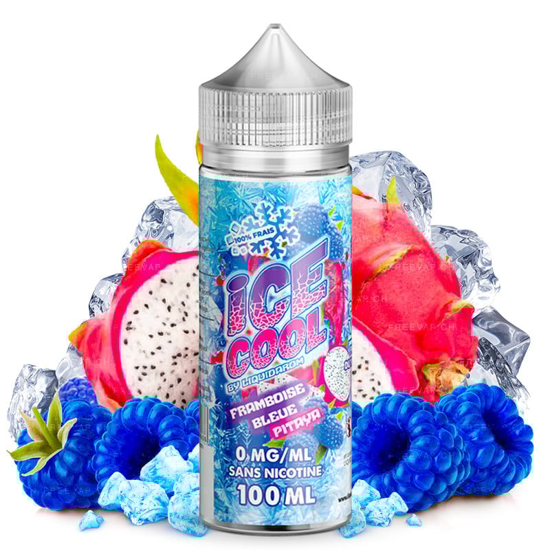 Eliquide saveur Framboise Bleue Pitaya - Ice Cool by Liquidarom 100 ml