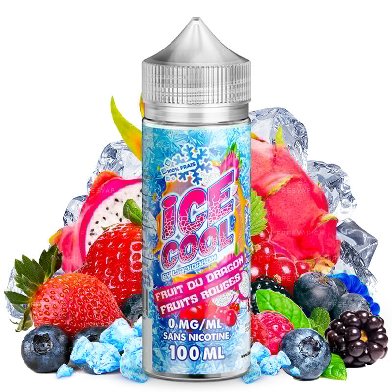 Eliquide goût Fruit du dragon et fruits rouges - Ice Cool by Liquidarom 100 ml