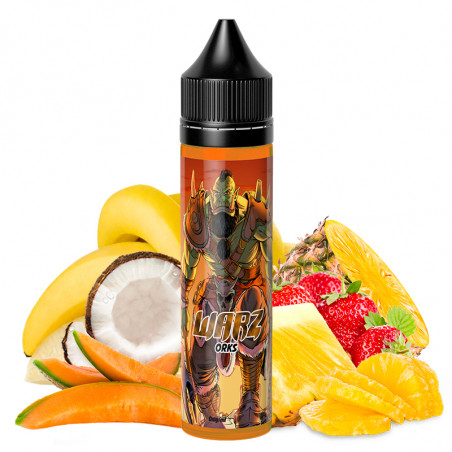Orks (Melone, Banane, Kokos, Erdbeere & Ananas) - Warz by O'Jlab | 50 ml "Shortfill 75 ml"