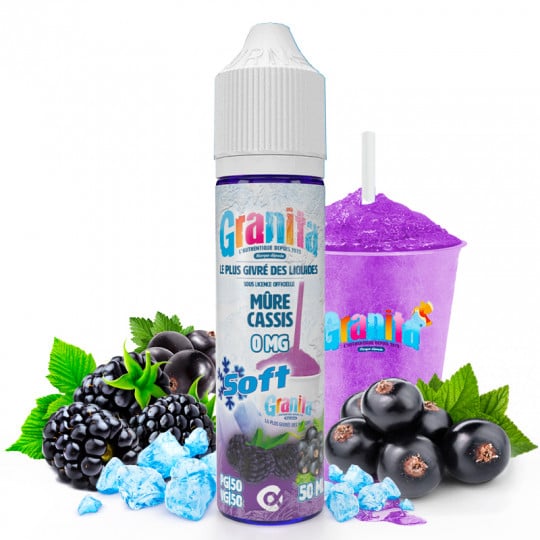 Brombeer Cassis - Granita Soft by Alfa | 50 ml "Shortfill 60 ml"