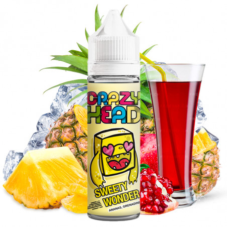 E-Liquid Sweety Wonder (Grenadine & Ananas)  - Crazy Head by Flavor Hit | 50 ml "Shortfill 70 ml"