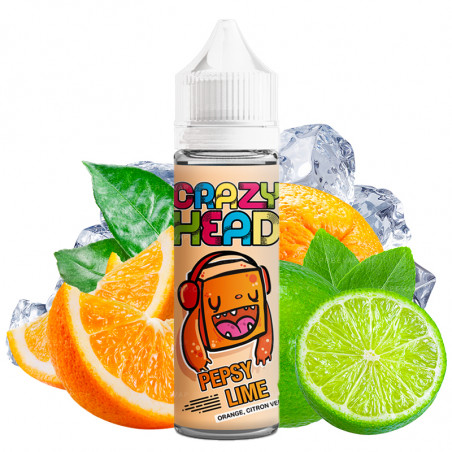 E-Liquide Pepsy Lime - Crazy Head by Flavor Hit | 50 ml "Shortfill 70 ml"