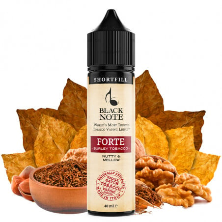 Forte (Burley Tobacco) - Black Note | 40 ml "Shortfill 60 ml"