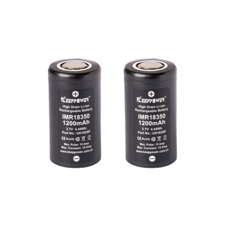 18350 1200mAh Battery - KeepPower | x2 Pack