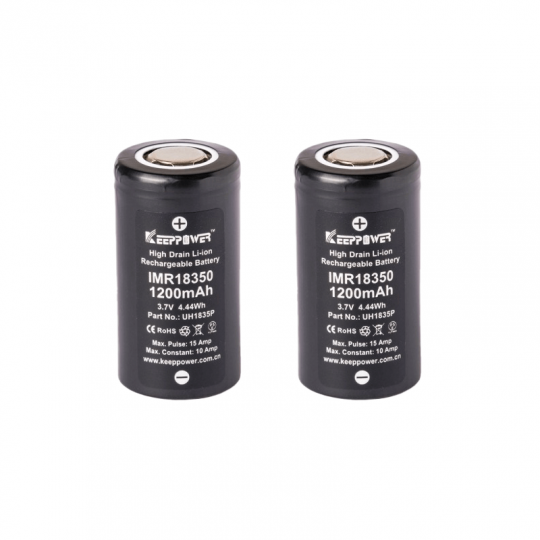 18350 1200mAh Battery - KeepPower | x2 Pack