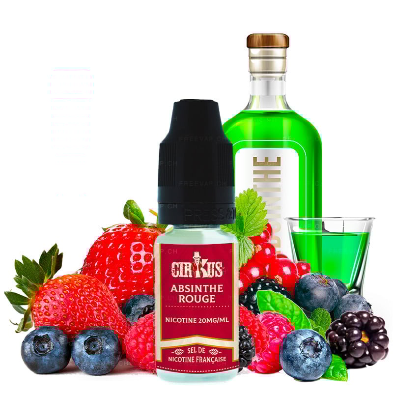Absinthe rouge VDLV 10 ml Nic salt eliquid