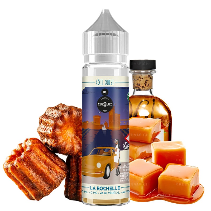 E-Liquid 50 ml La Rochelle Vanille, Rum & Caramel von Curieux
