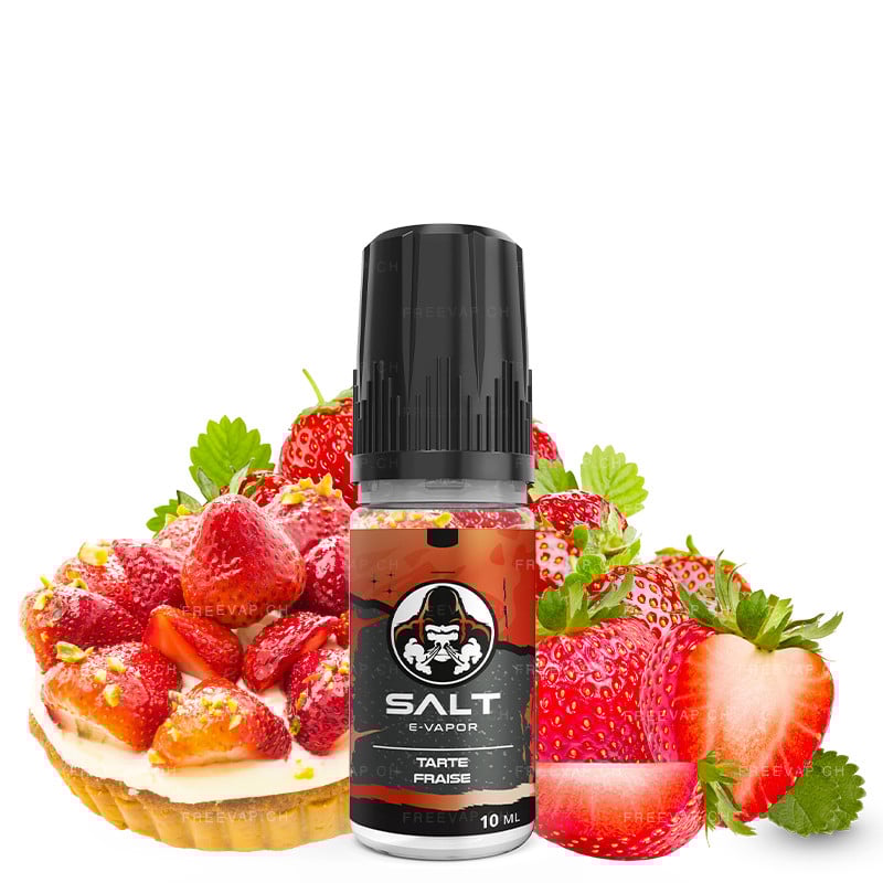 10 ml E-Liquid Erdbeere-Tarte - Nikotinsalze von Salt E-Vapor