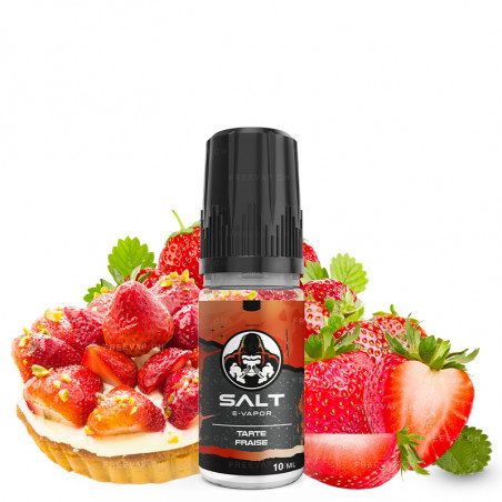 Tarte Fraise - Sels de nicotine - Salt E-Vapor | 10 ml