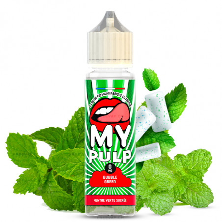 Bubble Green (Kaugummi & Ice) - My Pulp | 50 ml "Shortfill 75 ml"