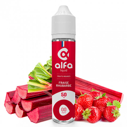 Erdbeere Rhabarber - Alfaliquid | Rote Früchte | 50ml in 70ml