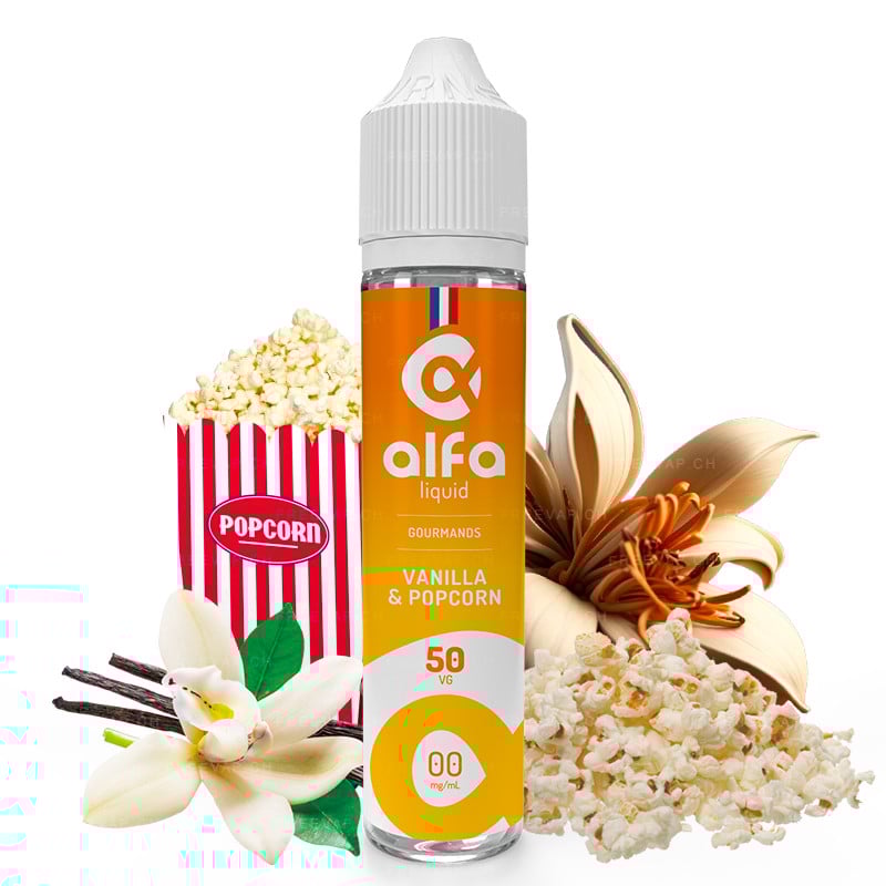 E-liquide Vanilla & Popcorn - Gourmands - Alfa | 50ml