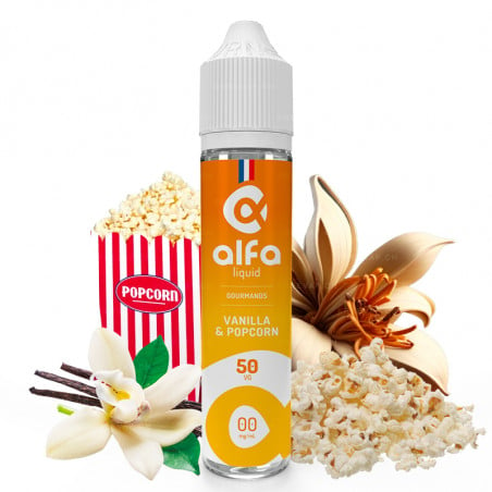 Vanilla & Popcorn - Alfaliquid | Gourmands | 50ml in 70ml