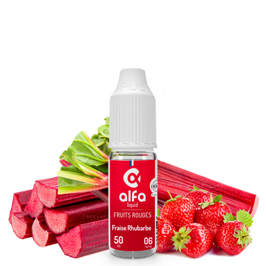 Erdbeere Rhabarber - Alfaliquid | Rote Früchte | 10 ml