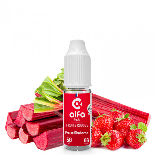 Erdbeere Rhabarber - Alfaliquid | Rote Früchte | 10 ml - 0 mg/ml Erdbeere Rhabarber - Alfaliquid | Rote Früchte | 10 ml - 0 mg/ml
