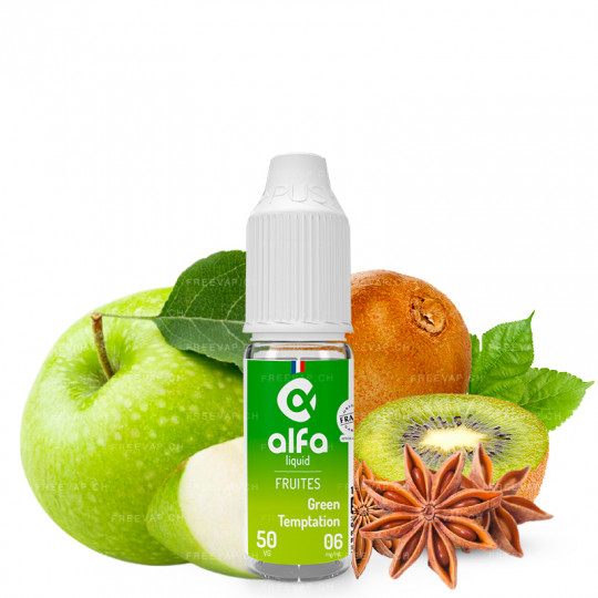 Green Temptation - Alfaliquid | Fruités | 10 ml - 0 mg/ml Green Temptation - Alfaliquid | Fruités | 10 ml - 0 mg/ml