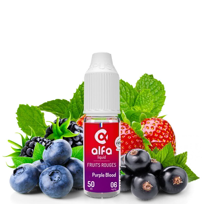 E-Liquide Purple Blood - Fruits rouges - Alfa | 10 ml