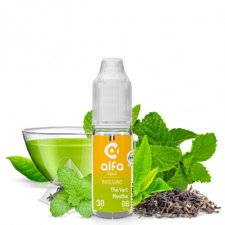 Thé Vert Menthe - Alfaliquid | Boissons | 10 ml