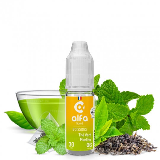 Grüner Tee Minze - Alfaliquid | Drinks | 10 ml