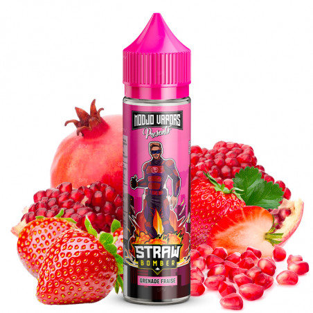 Straw Bomber (Erdbeere & Granatapfel) - Modjo Vapors by LiquidArom | 50 ml in 70 ml