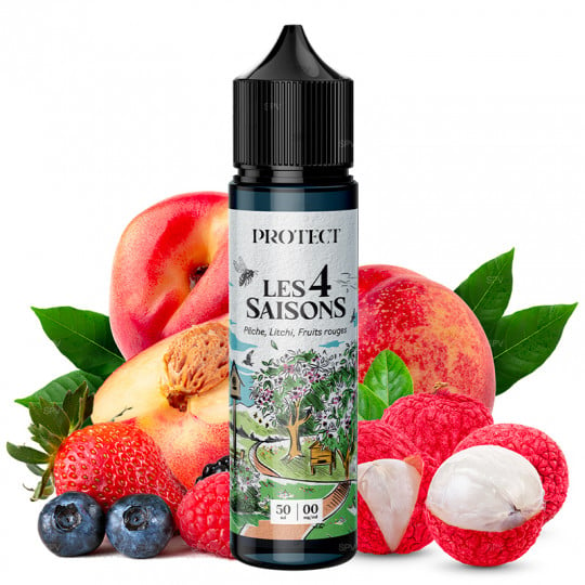 Peach Litchi Red Fruits - Spring - Les 4 Saisons by Protect | 50 ml in 75 ml