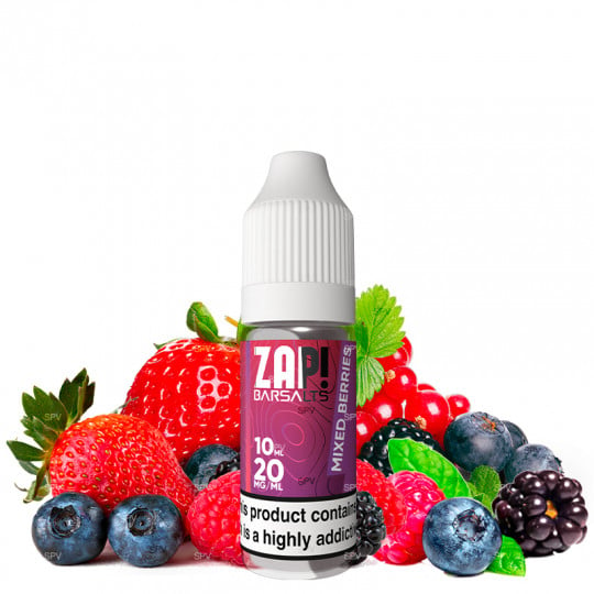 Mixed Berries - Sels de nicotine - Zap! Barsalts by Zap! Juice | 10 ml