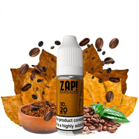 Coffee Tobacco - Sels de nicotine - Zap! Barsalts by Zap! Juice | 10 ml