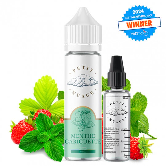 Menthe Gariguette - Shortfill Format - Petit nuage | 60ml