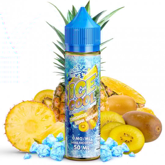 Ananas Gelbe Kiwi - Ice Cool by LiquidArom | 50 ml in 75 ml Ananas Gelbe Kiwi - Ice Cool by LiquidArom | 50 ml in 75 ml