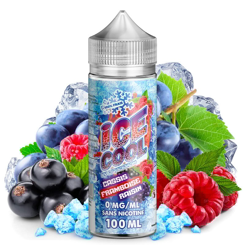 E-liquide Cassis Framboise Raisin - Ice Cool 100 ml