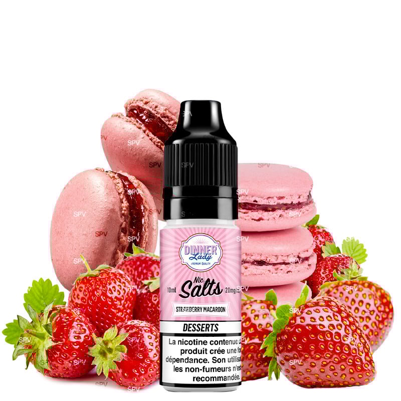 Strawberry Macaroon - Nicotinsalt - Dinner Lady | 10ml