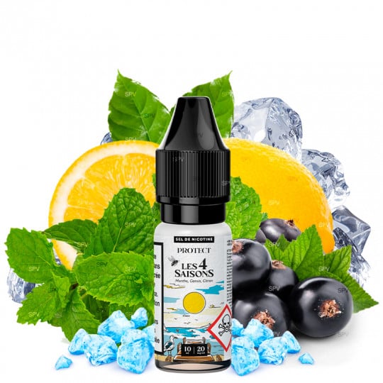 Mint Blackcurrrant Lemon (Nic Salts) - Summer - Les 4 Saisons by Protect | 10ml Mint Blackcurrrant Lemon (Nic Salts) - Summer - Les 4 Saisons by Protect | 10ml