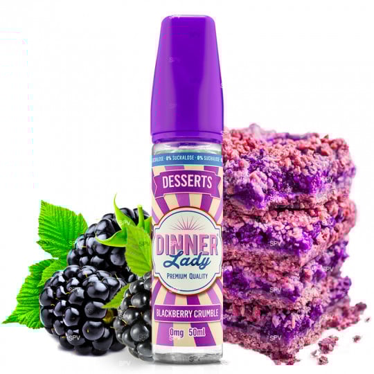 Blackberry Crumble - Shortfill format - Dinner Lady | 50ml Blackberry Crumble - Shortfill format - Dinner Lady | 50ml