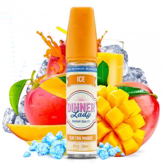 Sun Tan Mango Ice - Shortfill format - Dinner Lady | 50ml Sun Tan Mango Ice - Shortfill format - Dinner Lady | 50ml