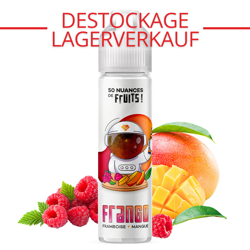 E-liquide Frango Aromen von Mango und Himbeere - 50 ml