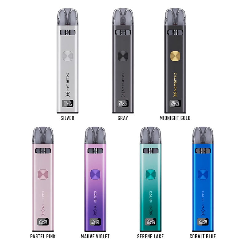 Caliburn G3 Pod Kit - Al colours
