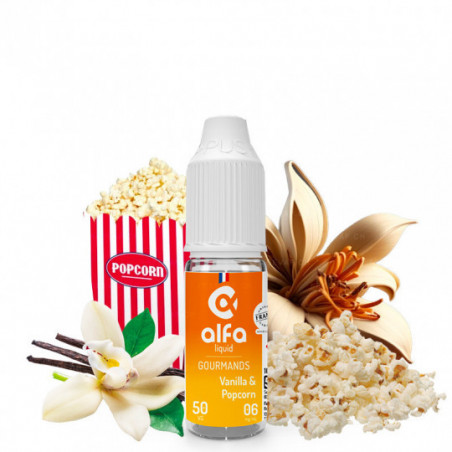 Vanilla & Popcorn 6mg 10ml  - Alfaliquid
