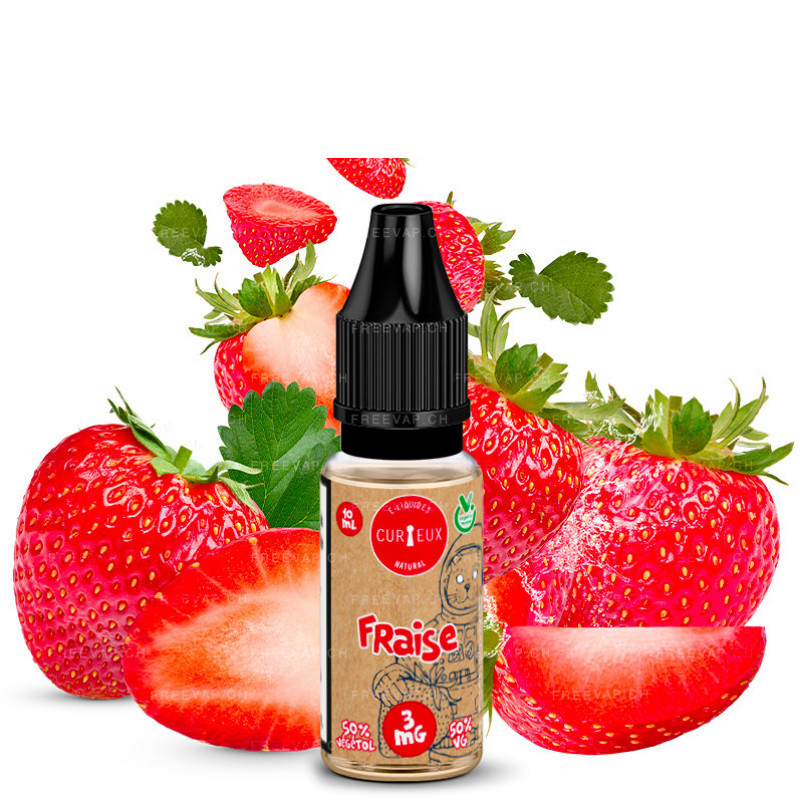 Natural Erdbeere 3mg 10ml -...
