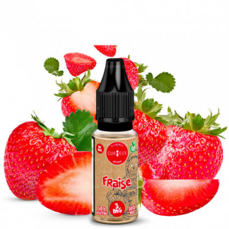 Natural Erdbeere 3mg 10ml - Édition Natural by Curieux