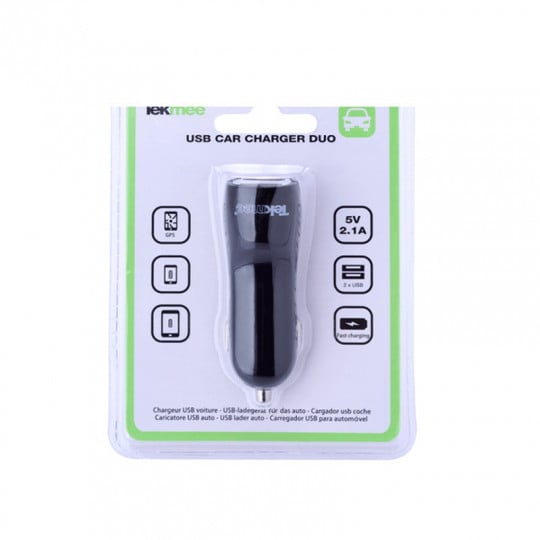 Car cigarette lighter 2 USB ports 2A - Tekmee Car cigarette lighter 2 USB ports 2A - Tekmee