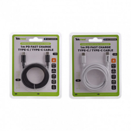 Type C to Type C Fast Charge 3A USB Cable - Tekmee