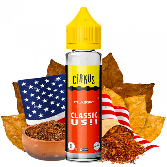 Classic US - Cirkus | Tabak | 50 ml in 70 ml Classic US - Cirkus | Tabak | 50 ml in 70 ml