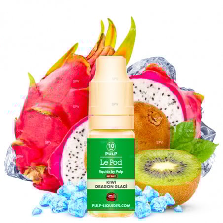 Kiwi Dragon Glacé - Sels de nicotine - Le POD by Pulp | 10 ml