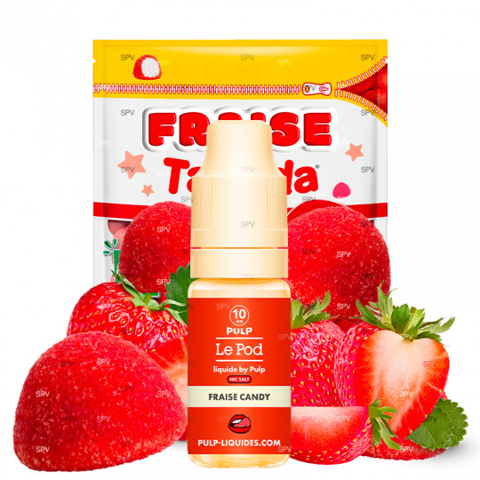 Fraise Candy - Sels de nicotine - Le POD by Pulp | 10 ml Fraise Candy - Sels de nicotine - Le POD by Pulp | 10 ml